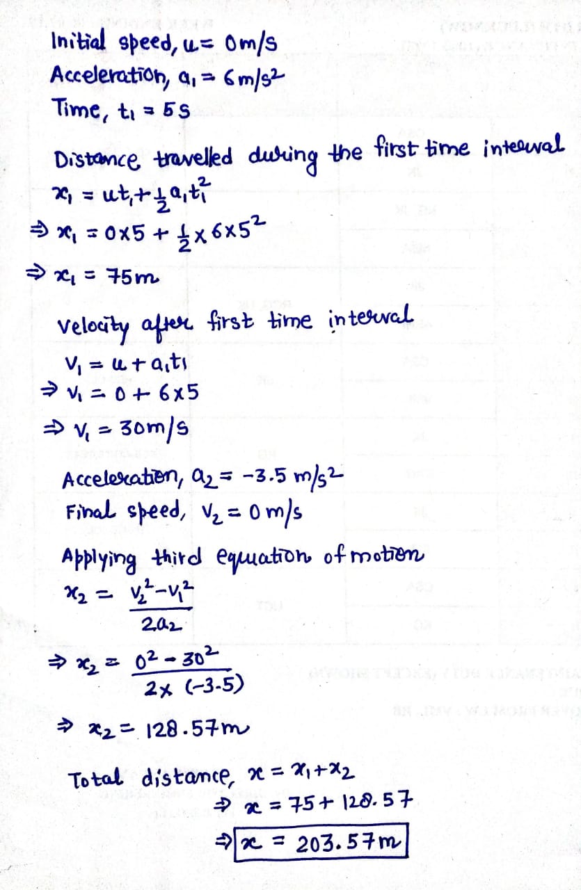 Physics homework question answer, step 1, image 1